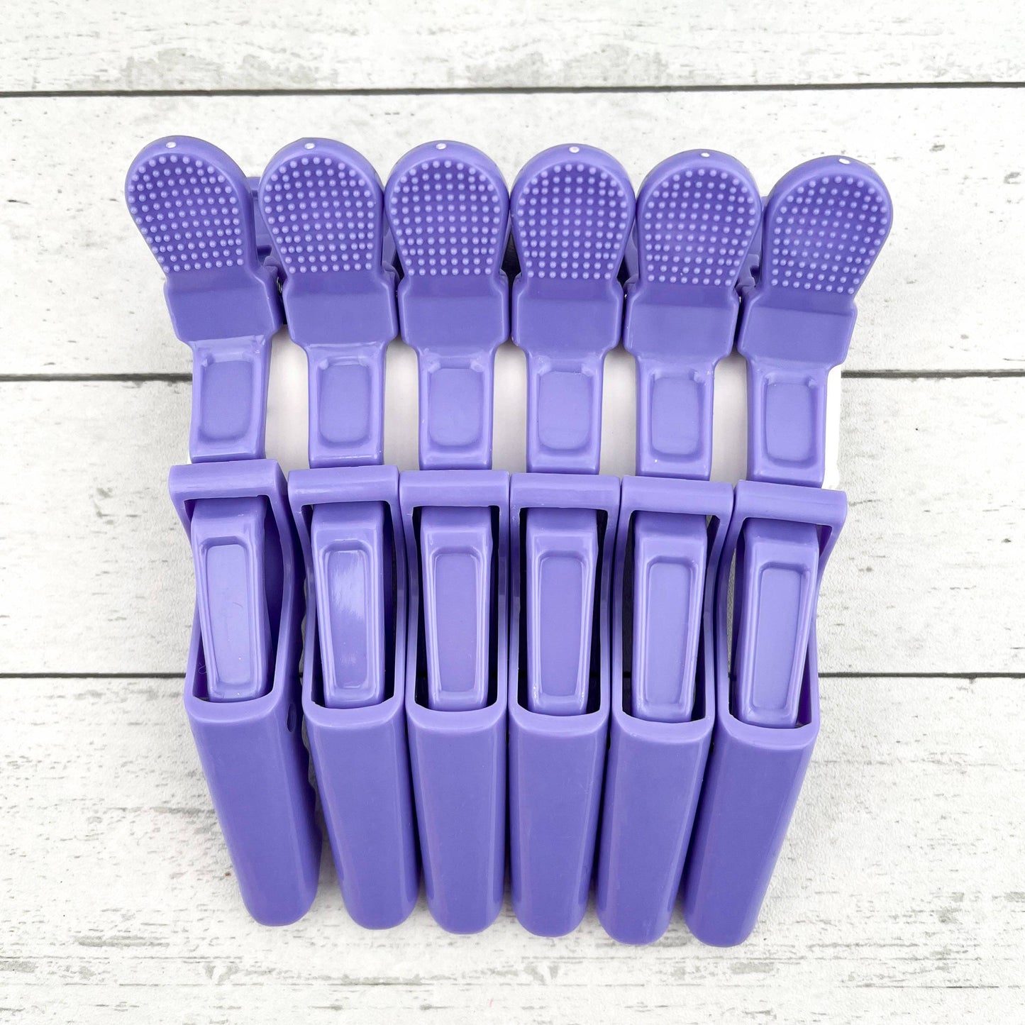 6pcs Solid Color Hair Sectioning Clips, Professional Styling: Green