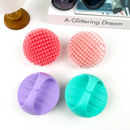 Shampoo Brush,Scalp Massager Brush: Green