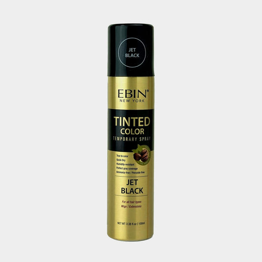 TINTED COLOR TEMPORARY SPRAY 3.38OZ(100ML): JET BLACK