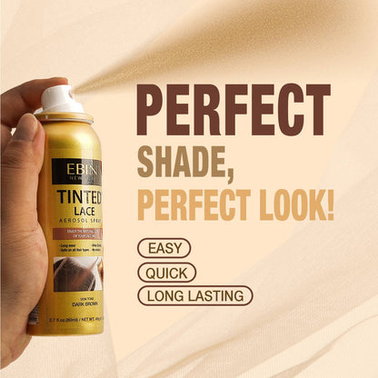 Tinted Lace Aerosol Spray 5.07oz/150ml: Medium Brown