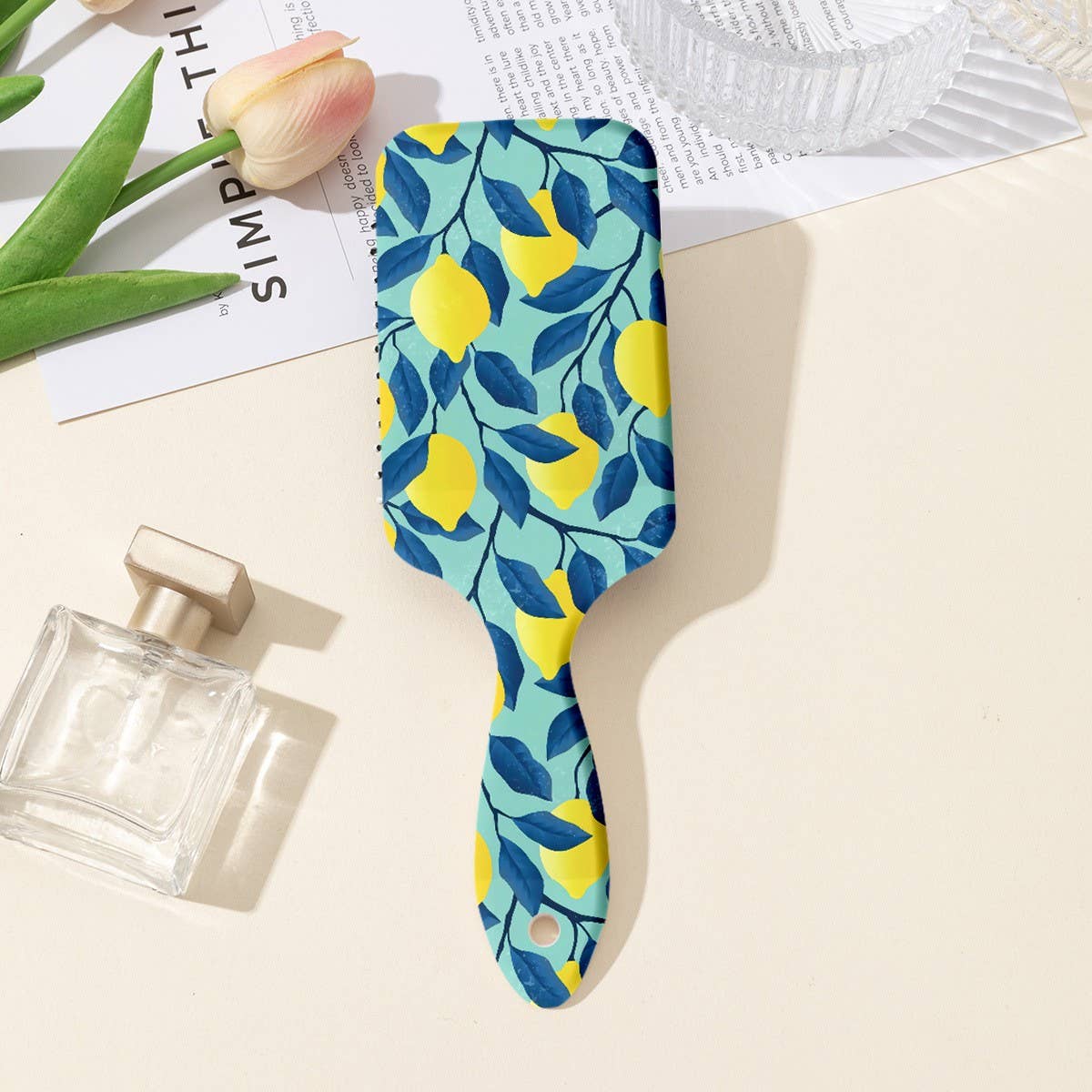 LARGE DETANGLE PADDLE HAIR BRUSH COMB | 40HC100: CHERRY C