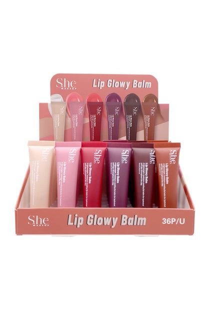 SHE LG24 Lip Glowy Balm - 36 pcs