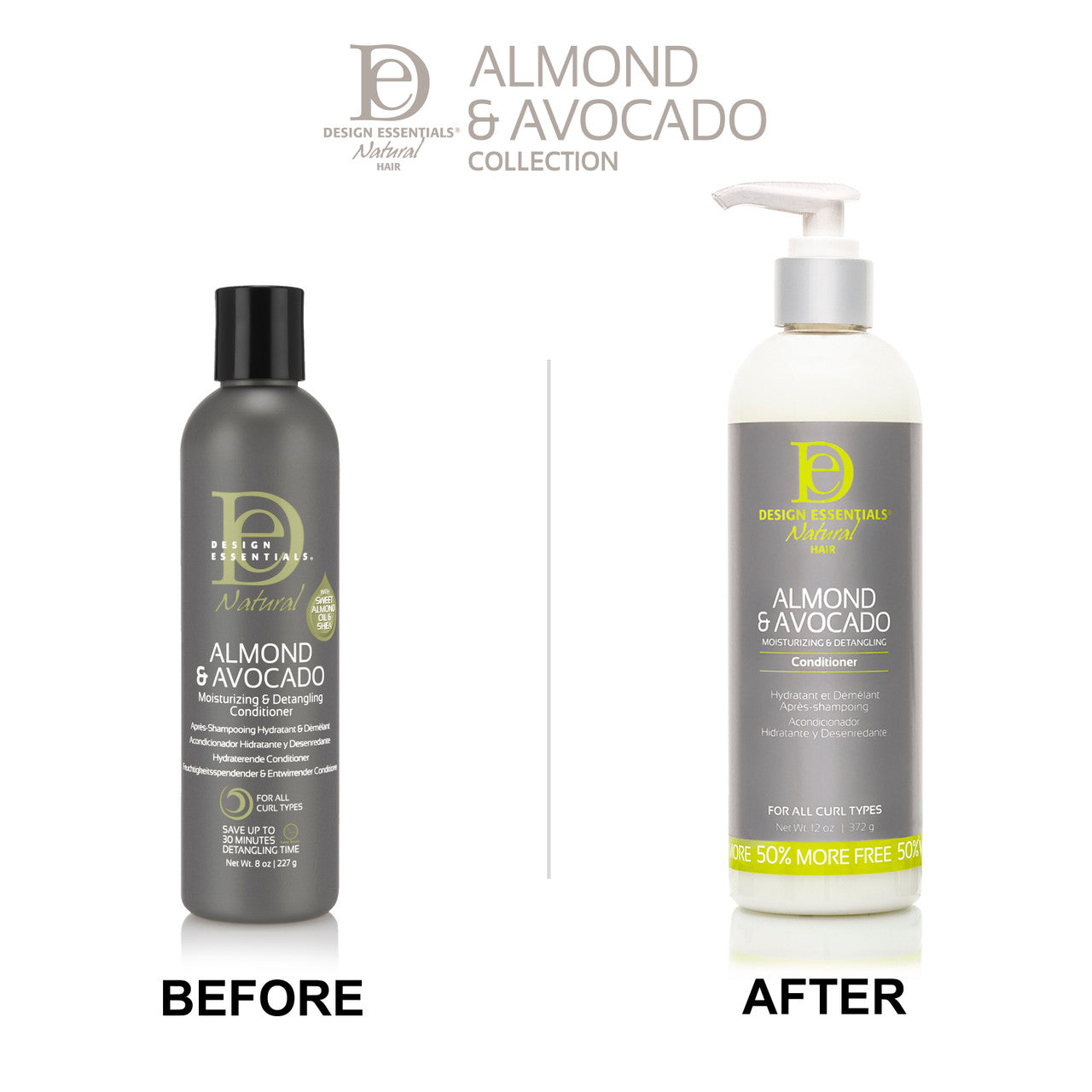 Almond &amp; Avocado Moisturizing &amp; Detangling Conditioner image 3