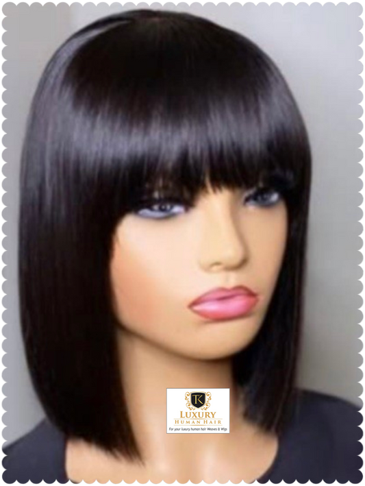TK 12 inches Fringe Bob Wig image 0