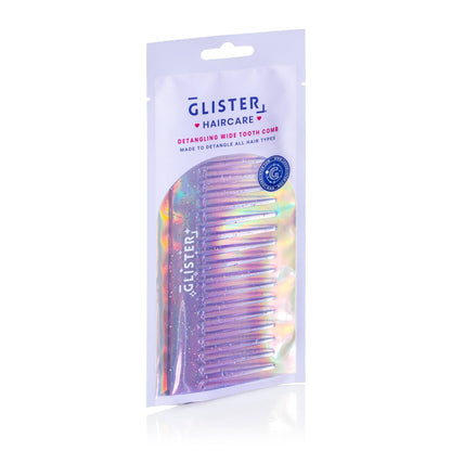 Sparkle Wide Tooth Detangling Comb – Glitter: Purple