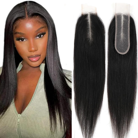 2x6 Natural Straight Transparent Lace Closure