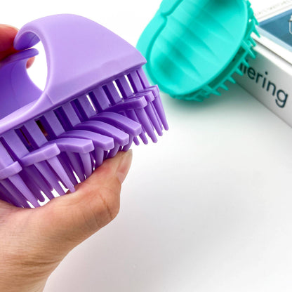 Shampoo Brush,Scalp Massager Brush: Purple