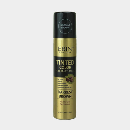 TINTED COLOR TEMPORARY SPRAY 3.38OZ(100ML): JET BLACK