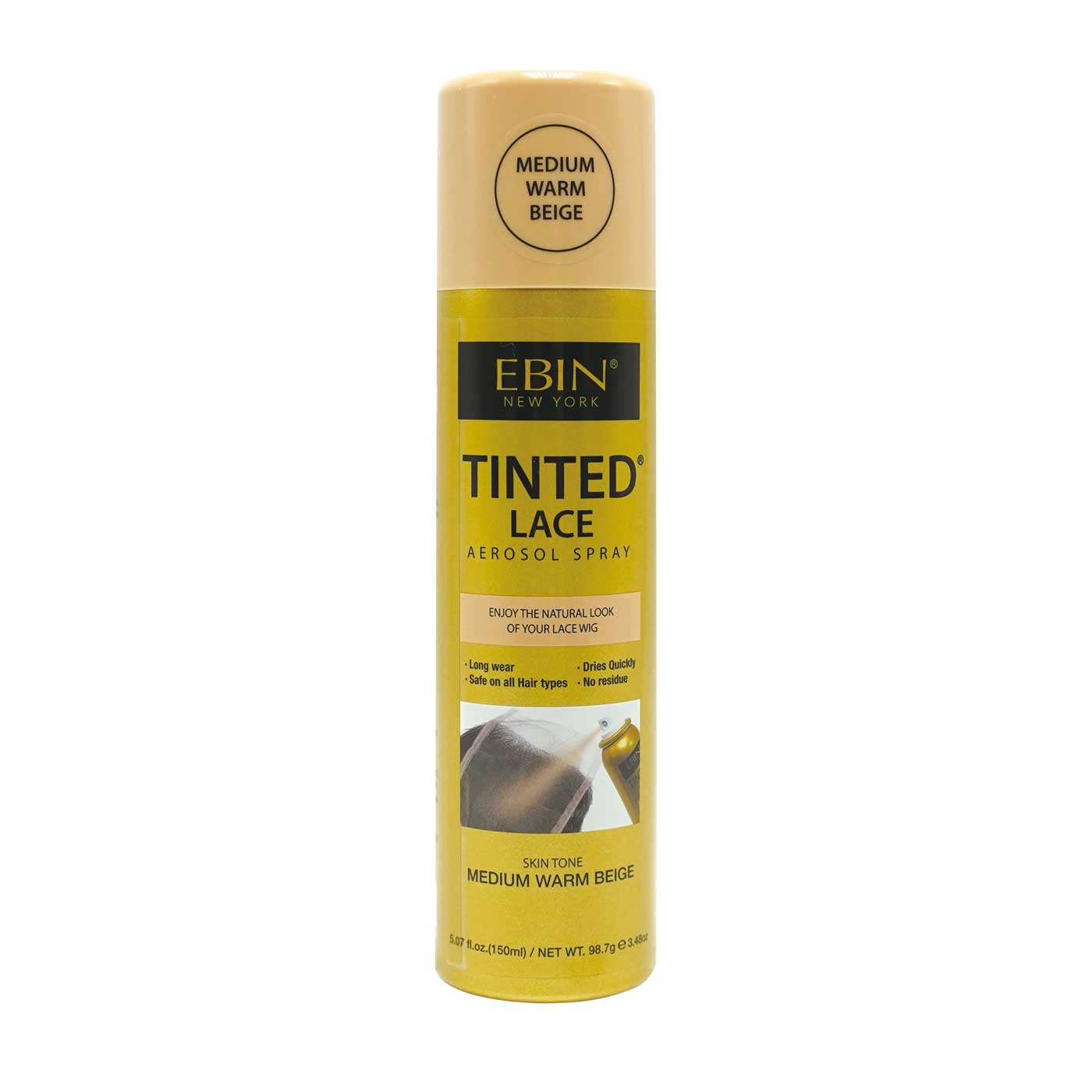 Tinted Lace Aerosol Spray 5.07oz/150ml: Medium Brown