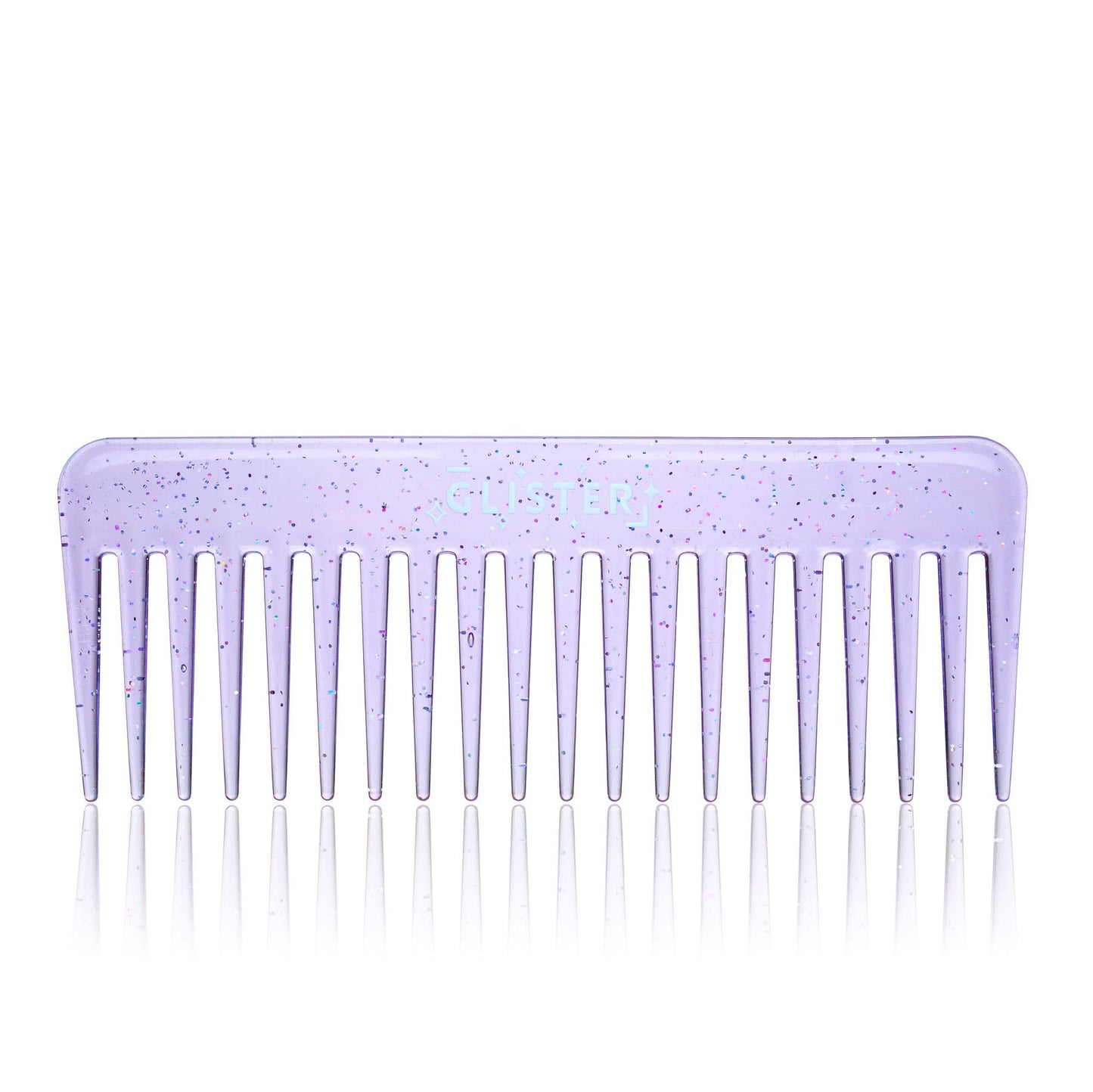 Sparkle Wide Tooth Detangling Comb – Glitter: Purple