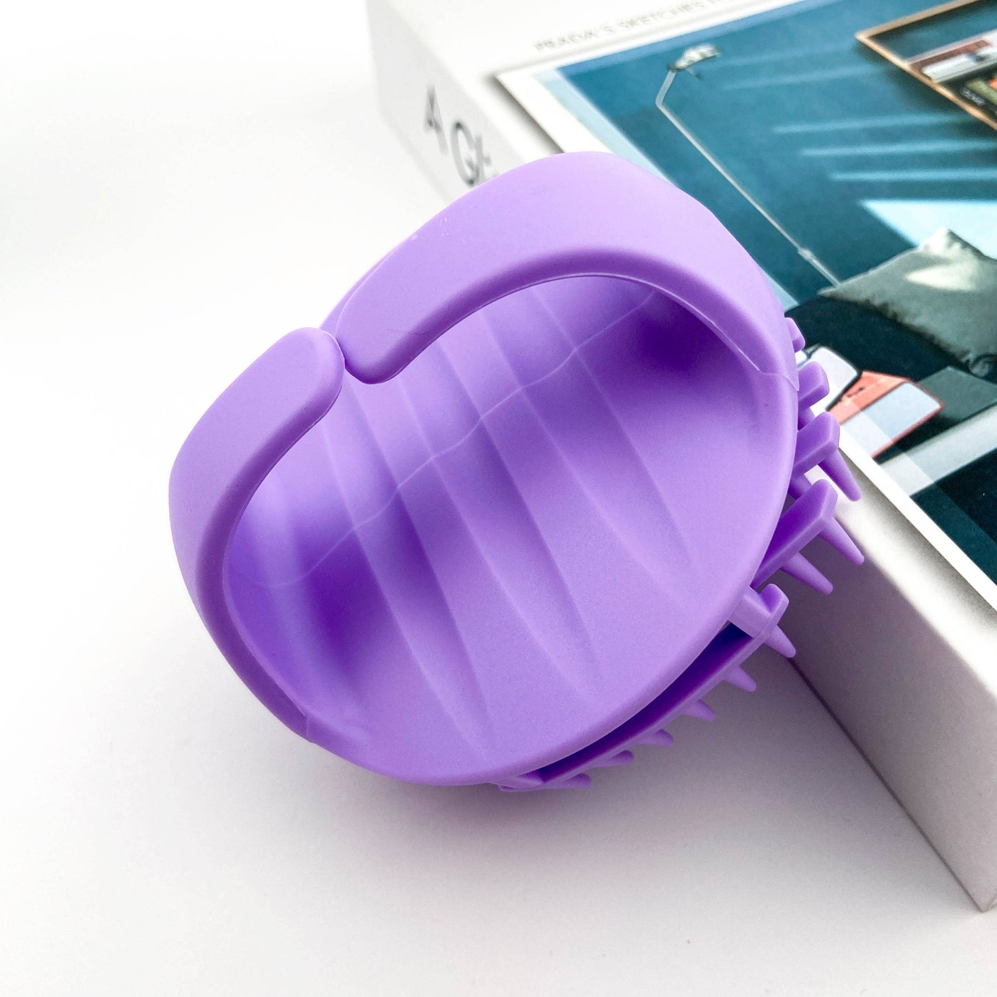 Shampoo Brush,Scalp Massager Brush: Purple