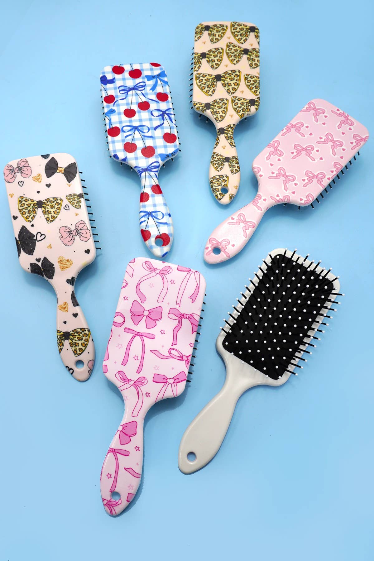 LARGE DETANGLE PADDLE HAIR BRUSH COMB | 40HC100: CHERRY C