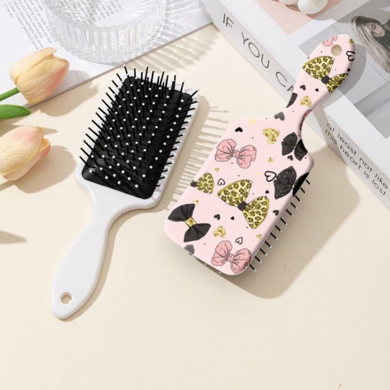 LARGE DETANGLE PADDLE HAIR BRUSH COMB | 40HC100: HEART A