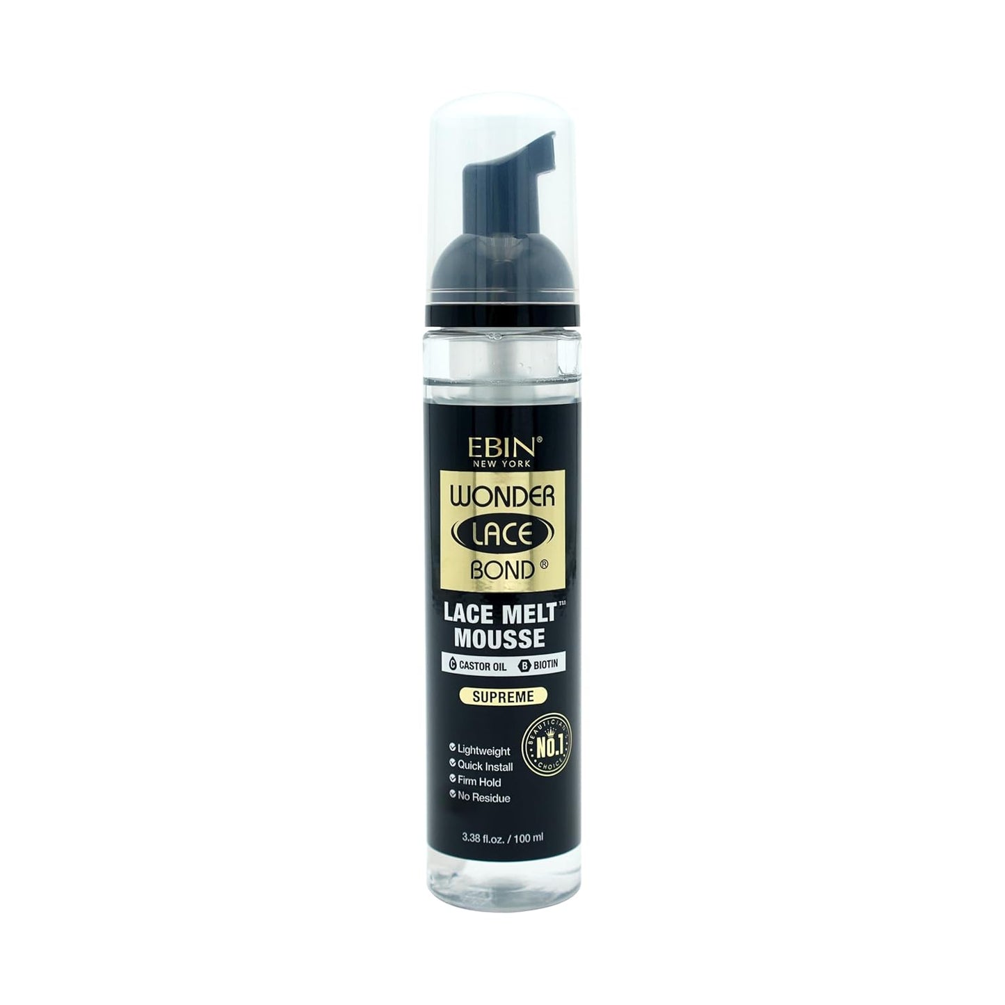 Wonder Lace Bond Mousse 3.38oz Firm Hold Hair Styling Agent for Wigs "NO LIDS"