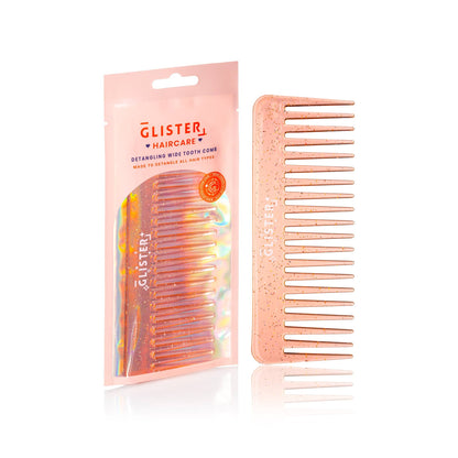 Sparkle Wide Tooth Detangling Comb – Glitter: Purple
