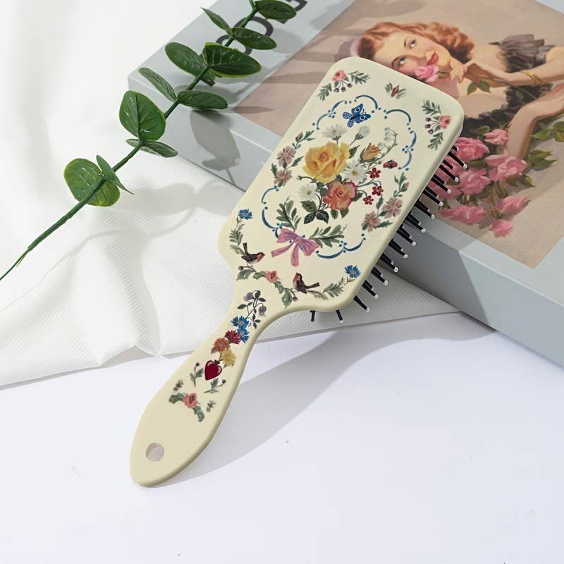 LARGE DETANGLE PADDLE HAIR BRUSH COMB | 40HC100: CHERRY C