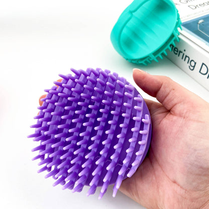 Shampoo Brush,Scalp Massager Brush: Green