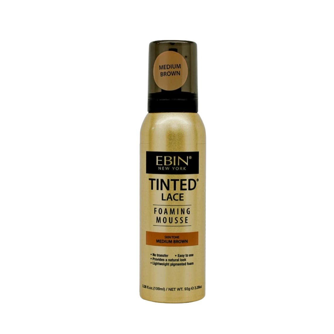 EBIN NEW YORK Tinted Lace Foaming Mousse Skin Tone Medium Brown