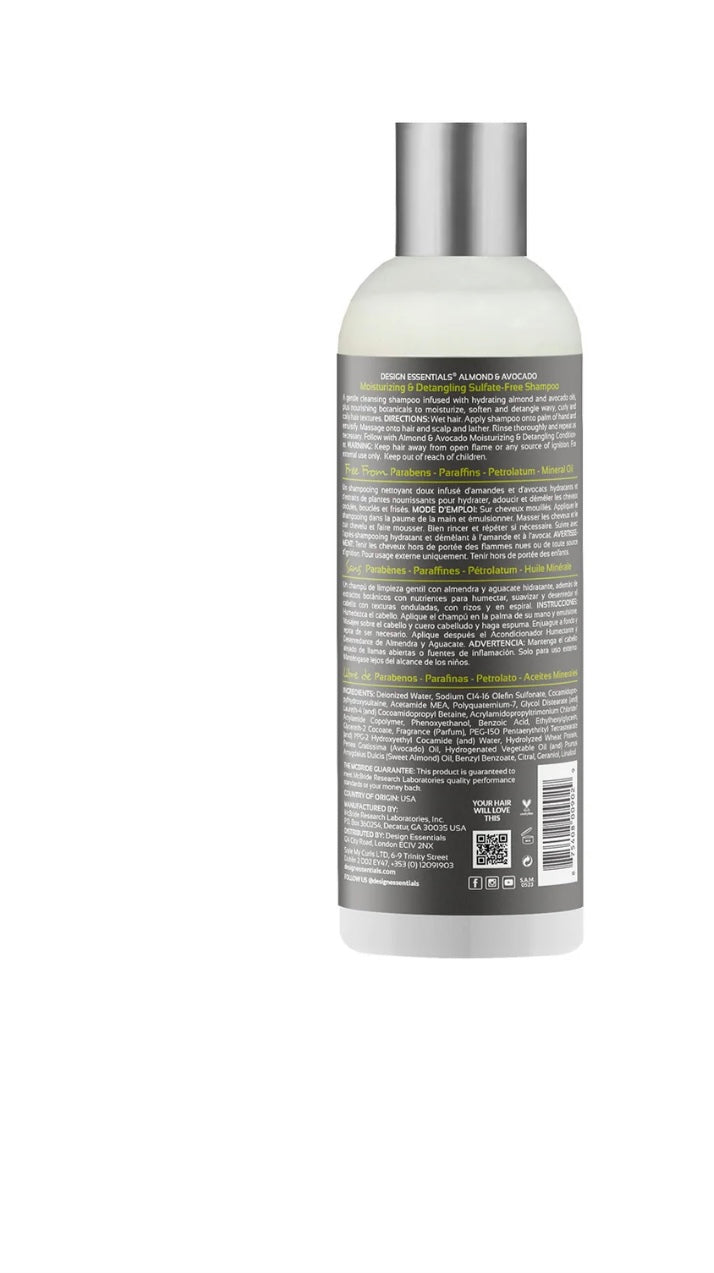 ALMOND & AVOCADO

Almond & Avocado Moisturizing & Detangling Sulfate-Free Shampoo 12oz