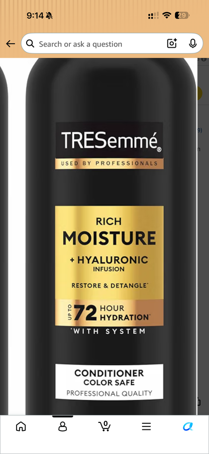TRESemmé Rich Moisture Moisturizing Shampoo & Conditioner with Pump