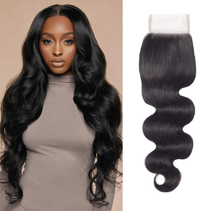 4x4 Natural Wave Transparent Lace Closure