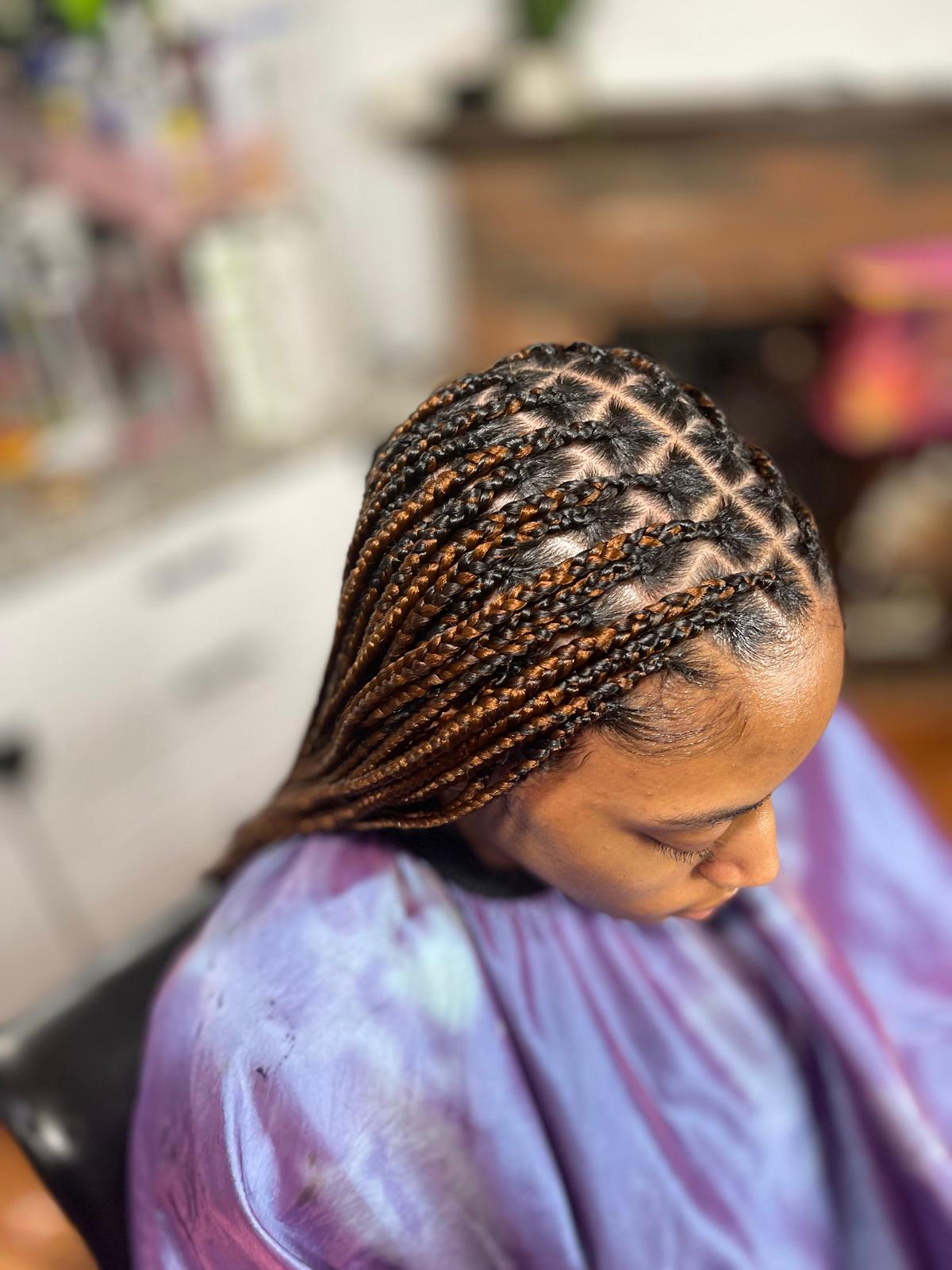 Finished hair styling result — replace with a photo or video