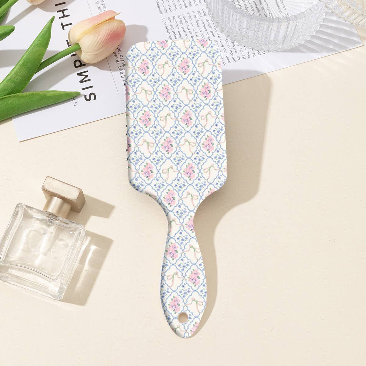 LARGE DETANGLE PADDLE HAIR BRUSH COMB | 40HC100: CHERRY C