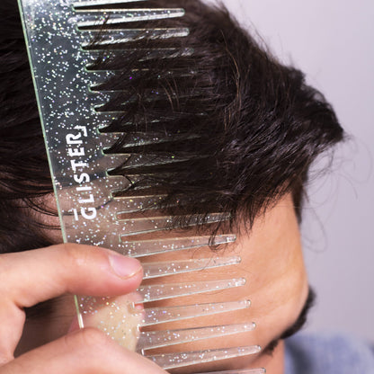 Sparkle Wide Tooth Detangling Comb – Glitter: Purple
