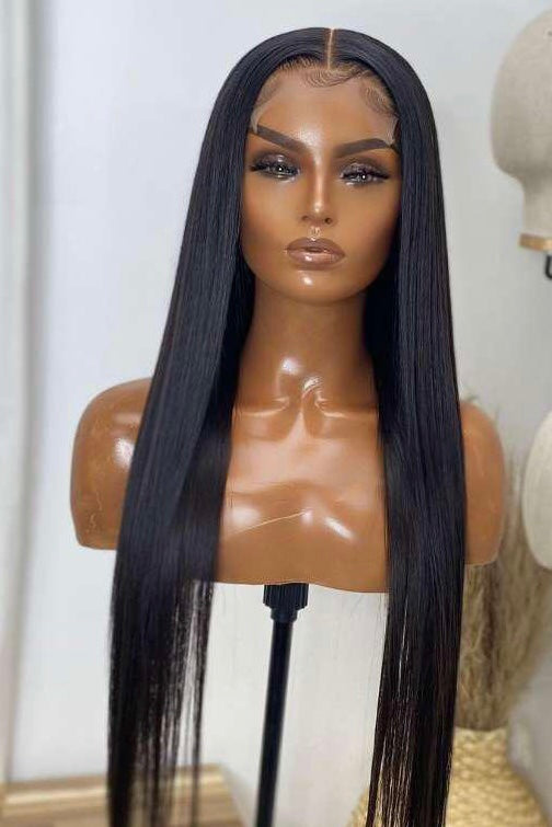 TK 13x6 HD Lace Frontal Straight human hair Wig image 0