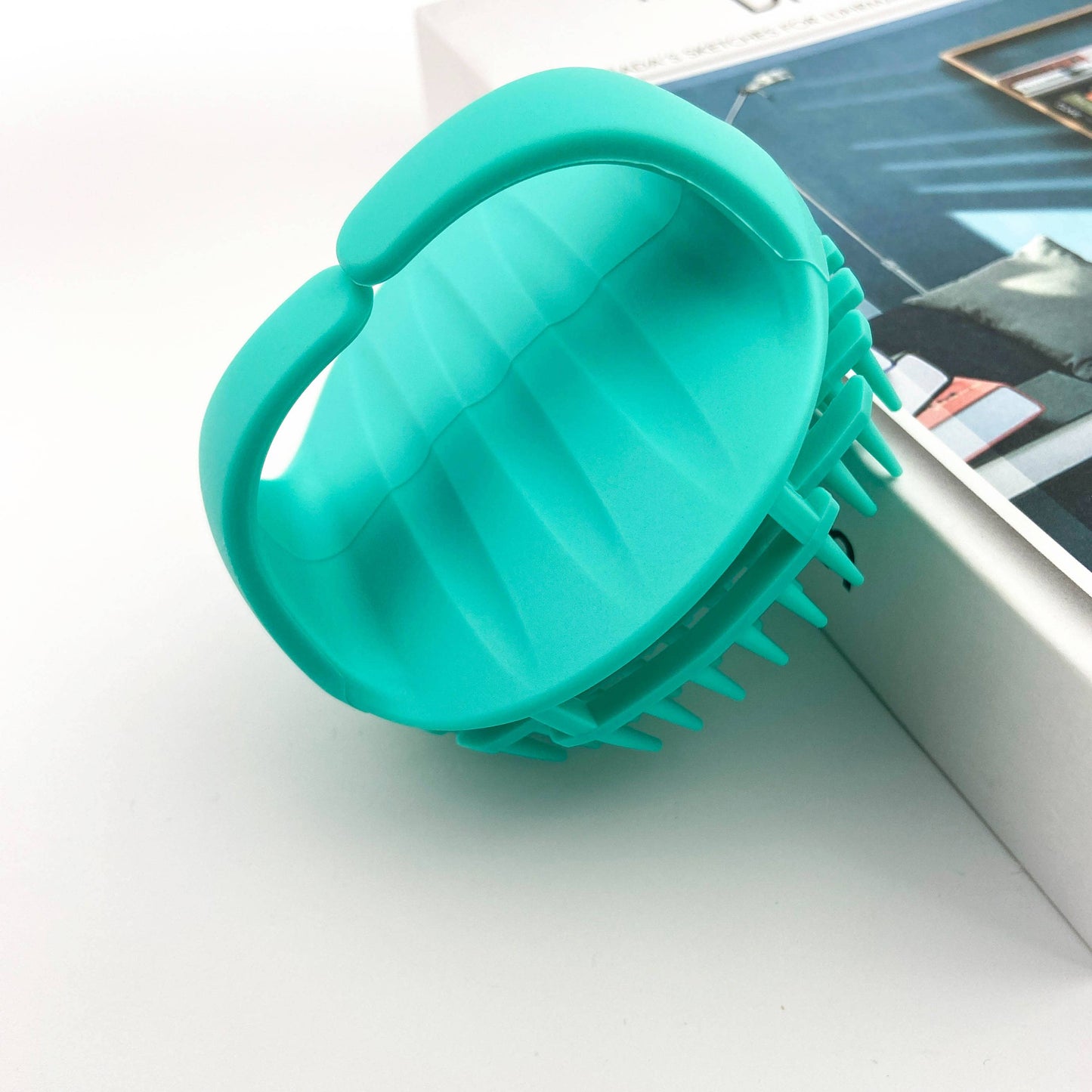Shampoo Brush,Scalp Massager Brush: Purple