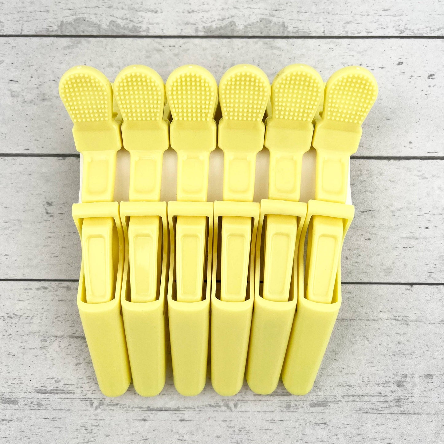 6pcs Solid Color Hair Sectioning Clips, Professional Styling: Black