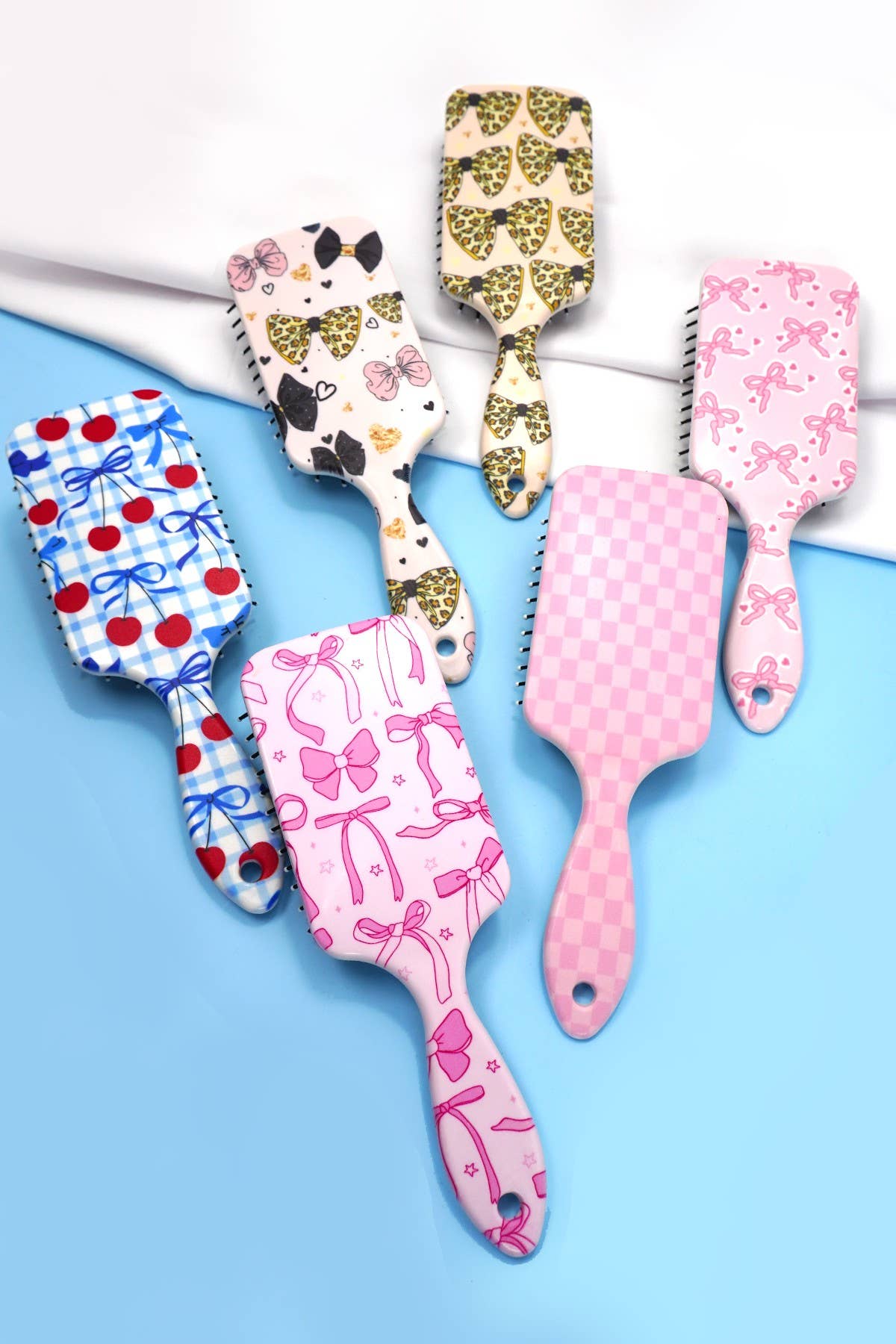 LARGE DETANGLE PADDLE HAIR BRUSH COMB | 40HC100: CHERRY C