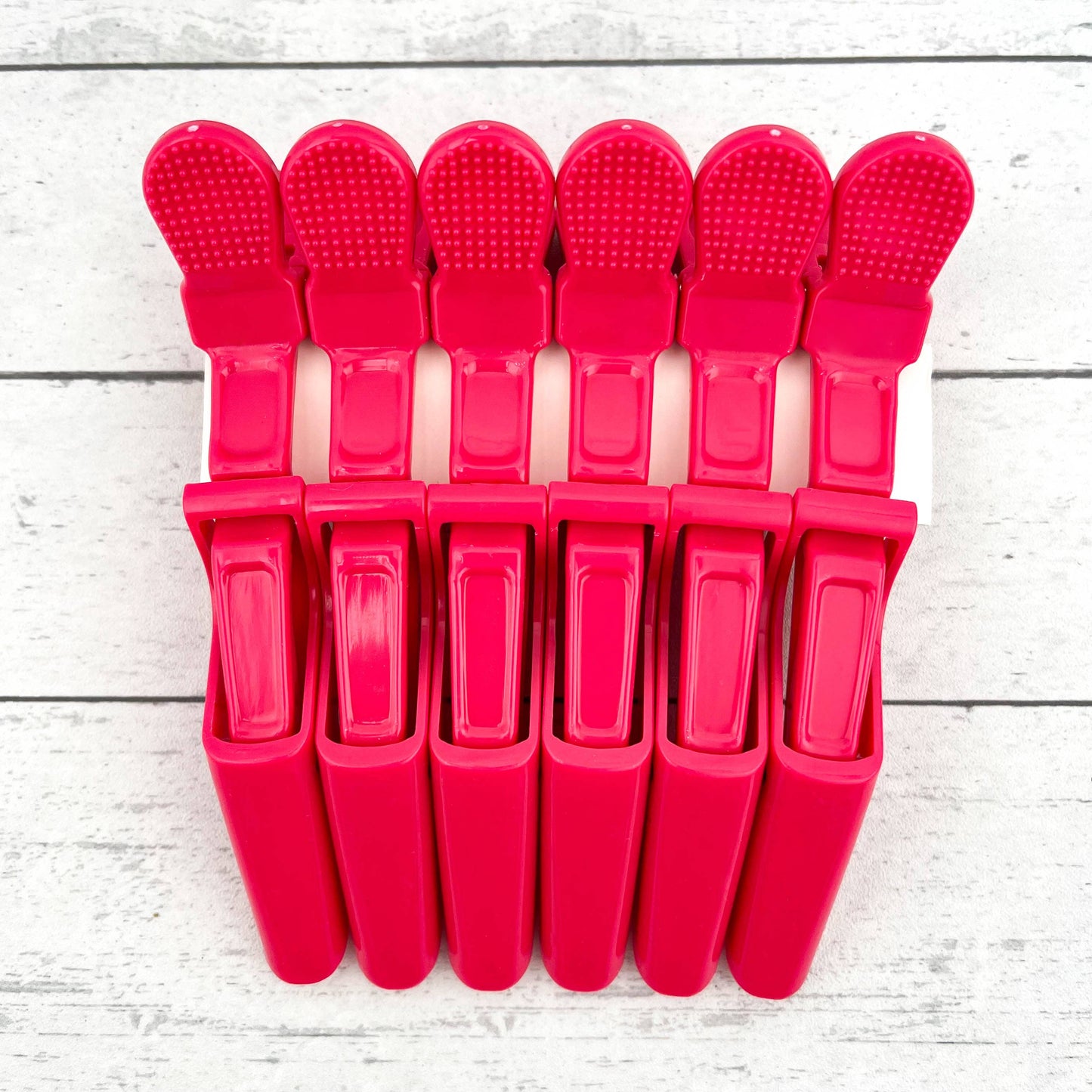 6pcs Solid Color Hair Sectioning Clips, Professional Styling: Black