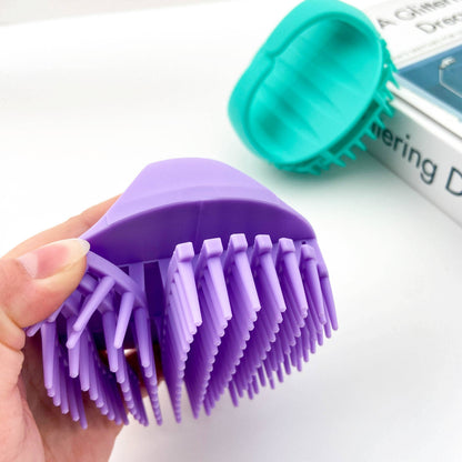 Shampoo Brush,Scalp Massager Brush: Purple