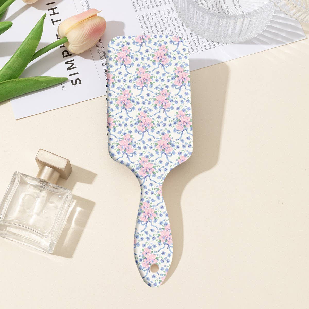 LARGE DETANGLE PADDLE HAIR BRUSH COMB | 40HC100: CHERRY C