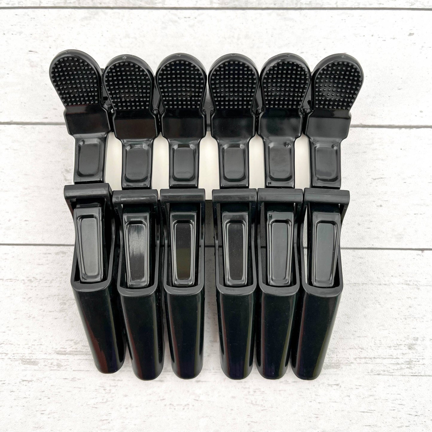 6pcs Solid Color Hair Sectioning Clips, Professional Styling: Green