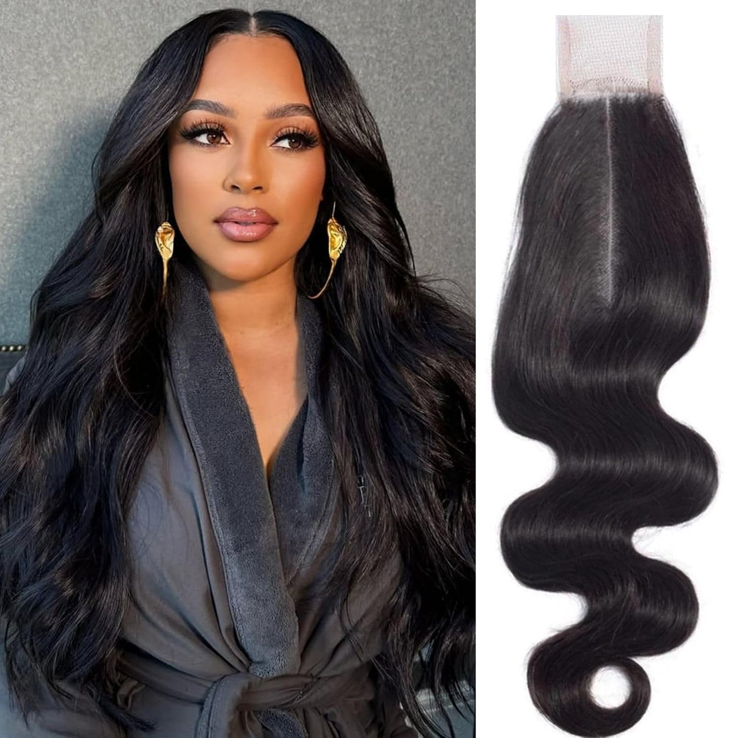 2x6 Natural Wave Transparent Lace Closure