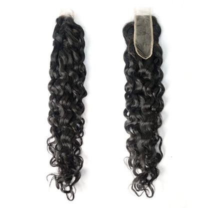 2x6 Water Wave Transparent Lace Closure